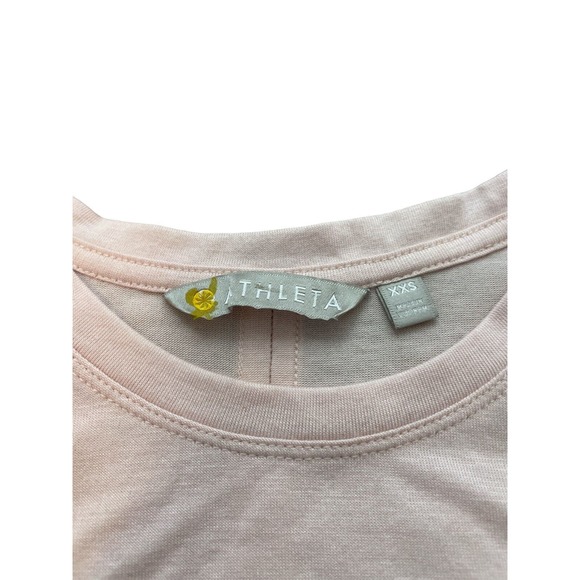 Athleta XXS ThreadLight Ruched light pastel pink Tank Top Modal blend - Picture 5 of 7